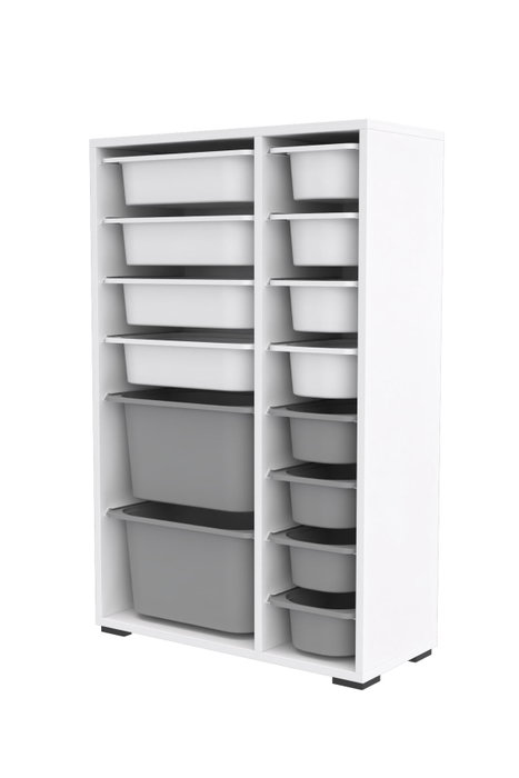 Hanah Home Armario Multiusos Blanco y Gris Hanah Home Armario Multiusos Blanco y Gris